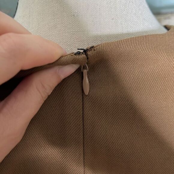 Club Monaco Womens Paneled Midi Dress Sleeveless Rose Brown Size 4 - Picture 5 of 12